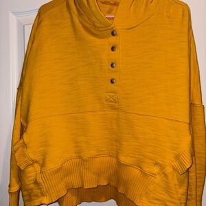 We The Free Movement Honey Dove Swaying Sunflowers Pullover Sweatshirt Hoodie XS